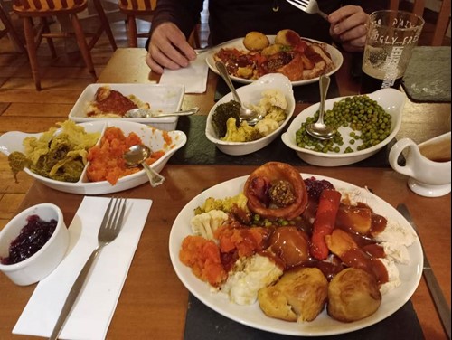 Sunday Dinner at The Huntsman Inn, Rosemarket