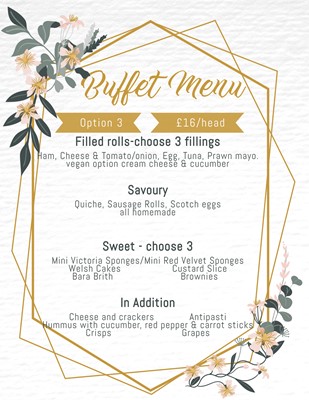 Buffet Menu Option 3