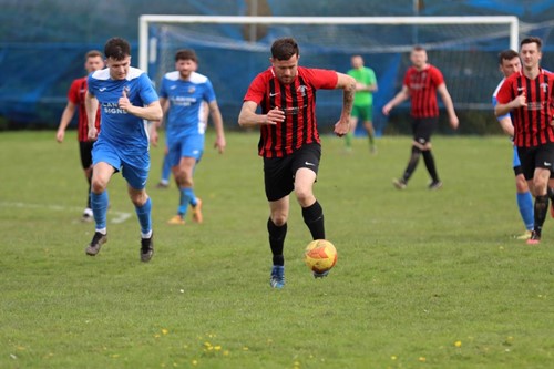 Jonny Horgan bursting through midfield for Goodwick