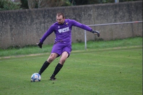 Kyle Marsh, the Goodwick United goalkeeper