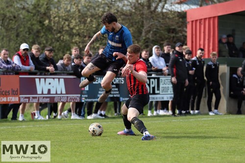 Steff Hayes challenging Leon Luby