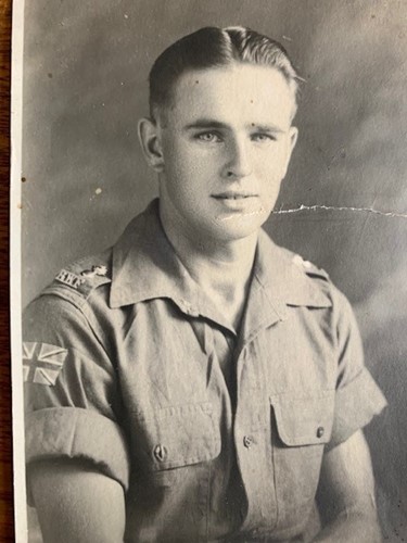 Duncan Hilling as a soldier