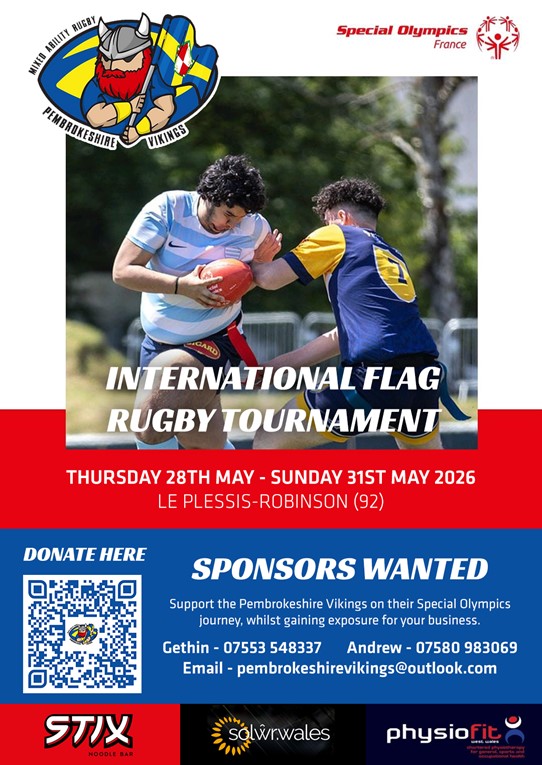 Pembrokeshire Vikings Special Olympics Poster